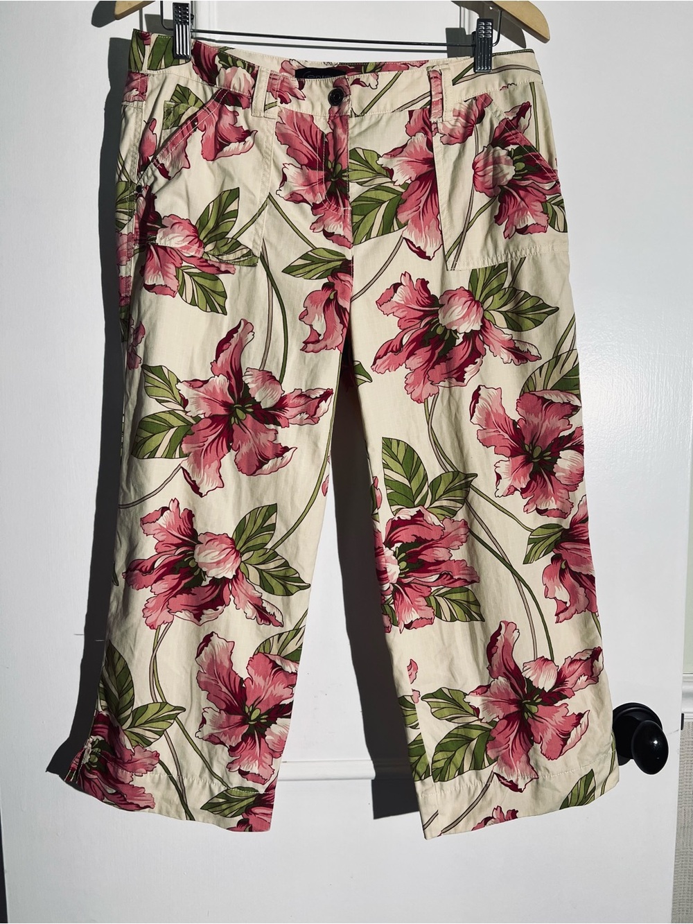 Context Floral Wide Leg Cropped Pants